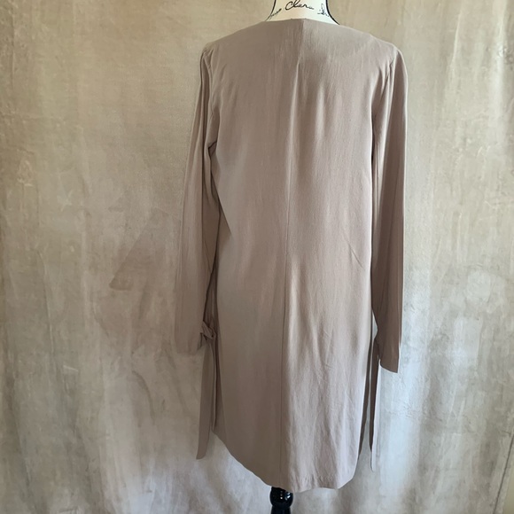 MUSTARD SEED Duster Boho Taupe Open Drape SMALL - Picture 7 of 11